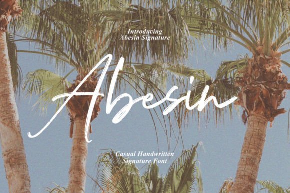 Abesin: A Handmade Signature Typeface for Modern Branding