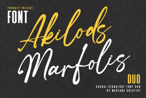 Akilods Marfolis: The Script Font That Elevates Small Business Branding