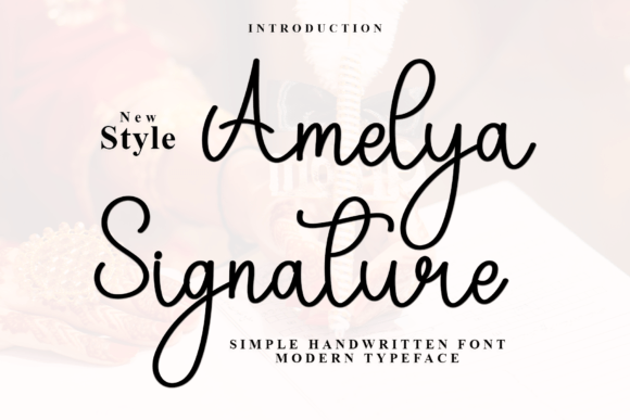 Amelya Signature: The Festive Typeface That Elevates Your Brand