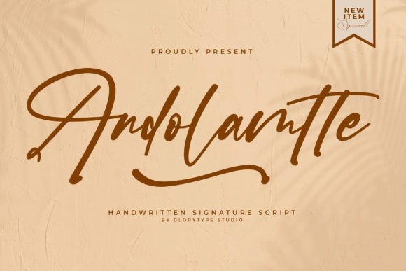 Andolamtte: A Handwritten Script Font