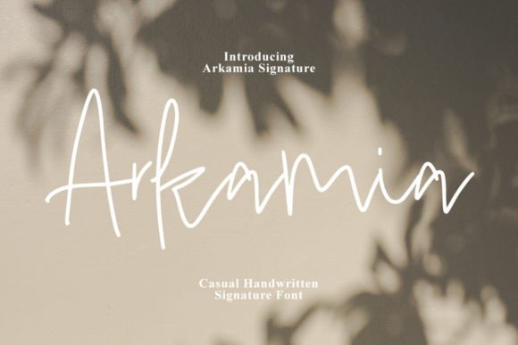 Arkamia: A Handmade Script Typeface for Editorial Design