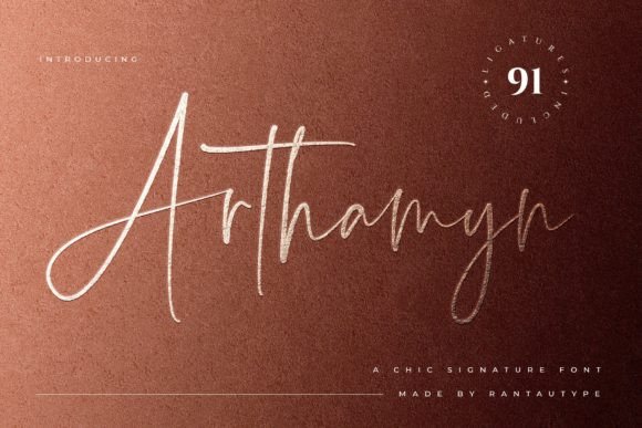 Arthamyn: A Chic Script Font for Elegant Branding