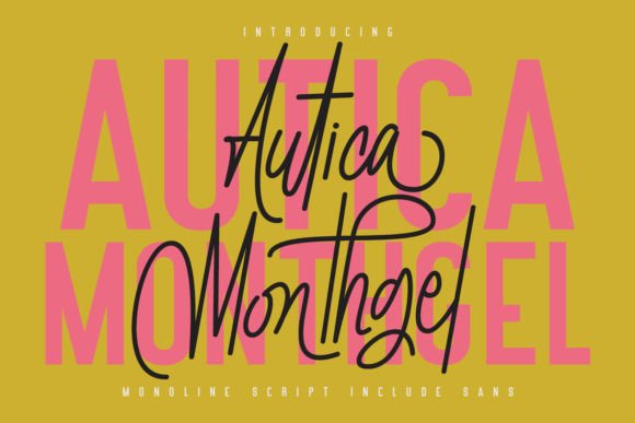 Autica Monthgel: A Modern Sans Serif Font for Handmade Brands
