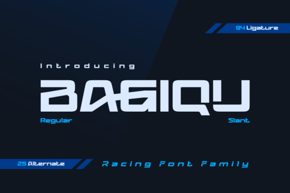 Bagiqu: A Sporty Sans Serif Font