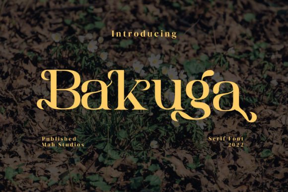 Bakuga: A Refined Serif Typeface for Modern Editorial Design