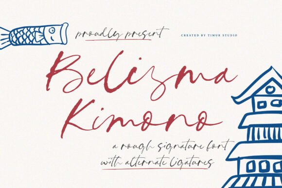 Belisma Kimono: A Playful Script Font for Editorial Design