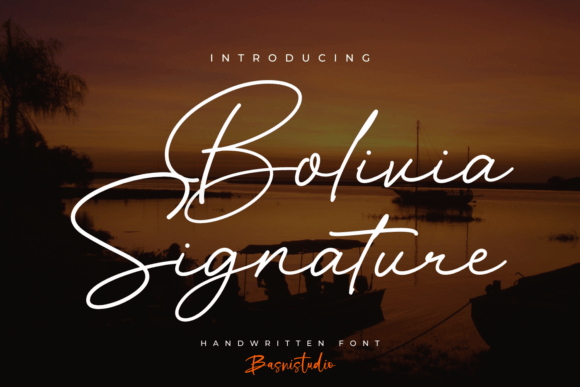 Bolivia Signature: A Premium Script Font for Web Design