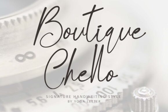 Boutique Chello: A Signature Font for Social Campaigns
