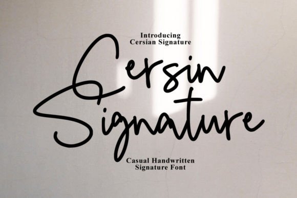 Cersin Signature: A Handmade Typeface for Digital Branding