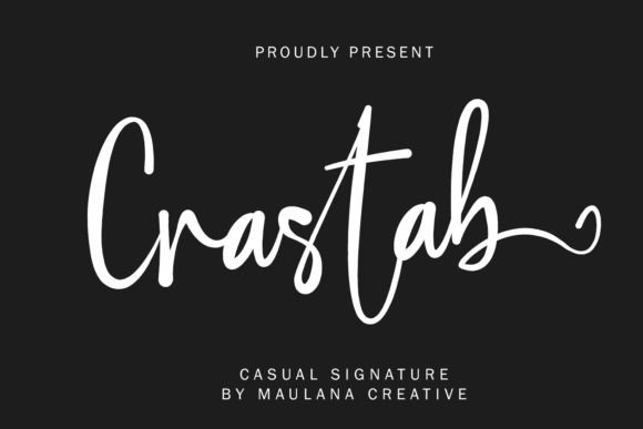 Crastab: A Stylish Signature Font for Modern Web Design