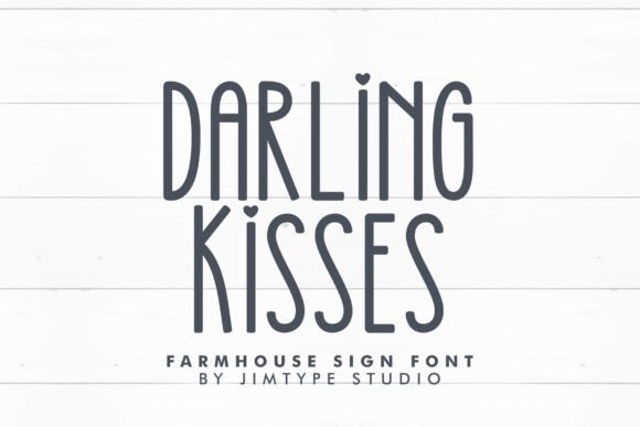 Darling Kisses: The Signature Sans Serif Font for Bold Brands
