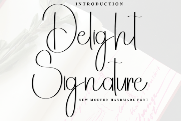 Delight Signature: A Festive Typeface for Web & Brand