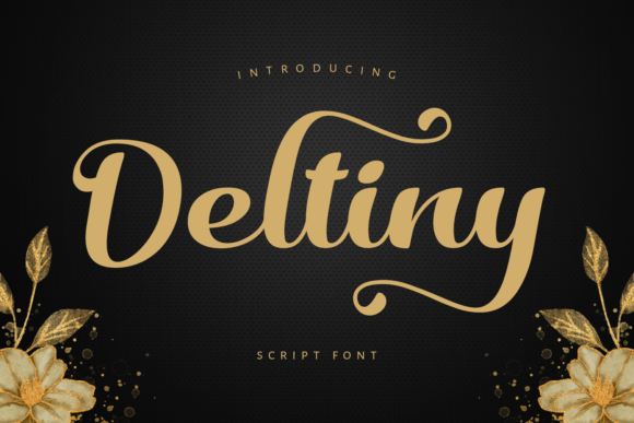 Deltiny Font: Elegant Script for Handmade Brands
