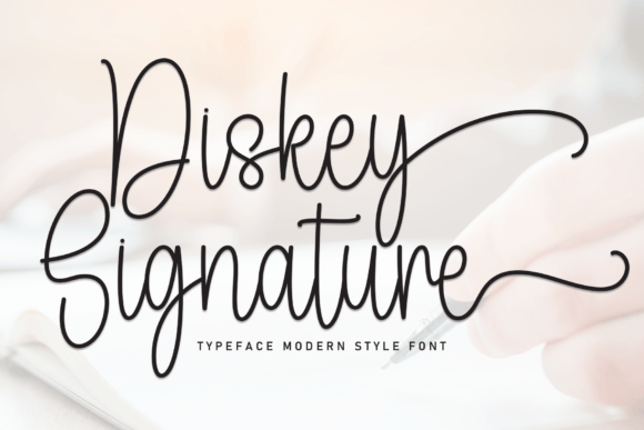 Diskey Signature: A Handwritten Font for Editorial Design