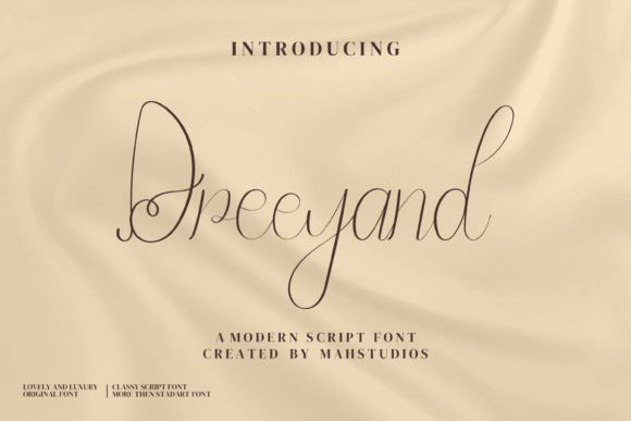 Dreeyand: A Script Font for Creative Web Design