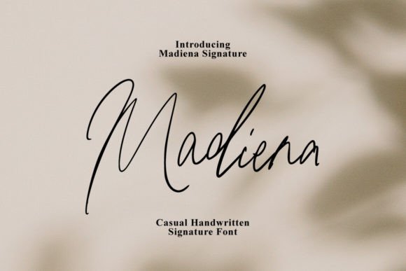 Elevate Editorial Design with the Madiena Script Typeface