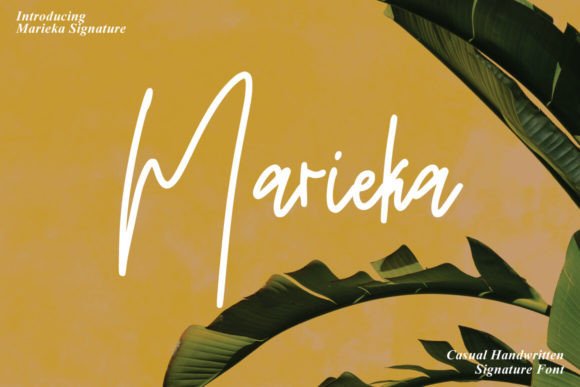 Elevate Your Brand with the Marieka Signature Typeface