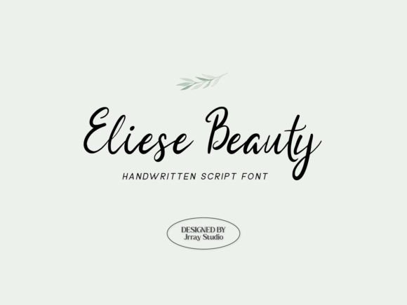 Eliese Beauty: The Script Typeface for Scroll-Stopping Branding
