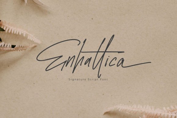 Enhattica: The Signature Script Font for Handmade Brands