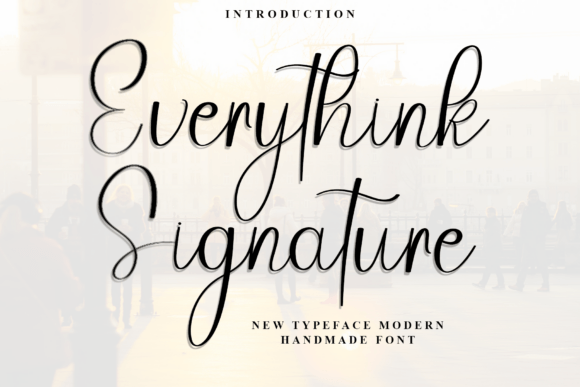 Everythink Signature: A Festive Typeface for Editorial Design