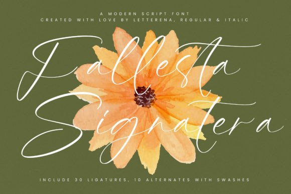 Fallesta Signatera: A Stylish Script Font for Web Headers