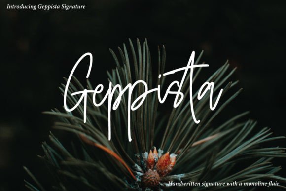 Geppista: A Handwritten Font for Editorial Impact