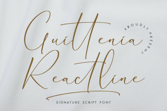 Guittenia Reactline: A Script Font for Creative Projects