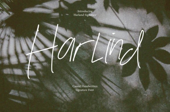 Harlind: A Signature Script Typeface for Editorial Design