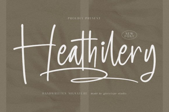 Heathilery: A Stylish Script Font for Web Design