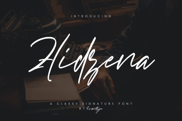 Hidzena Signature: A Designer's Take on Modern Script