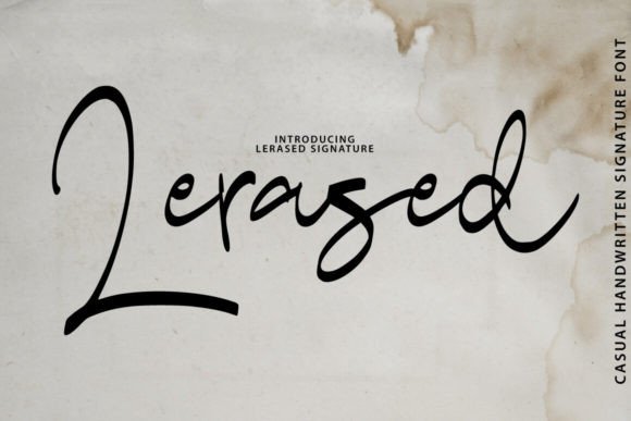 Lerased: A Handmade Script Font for Authentic Branding