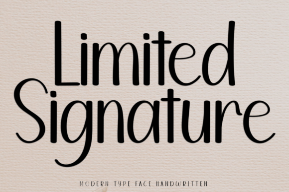 Limited Signature Font Review: A Playful Handwritten Typeface for Brands