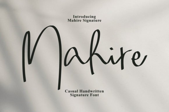 Mahire: A Signature Font for Modern Web Design