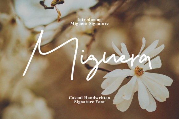 Miguera Font: A Handmade Script for Editorial Elegance