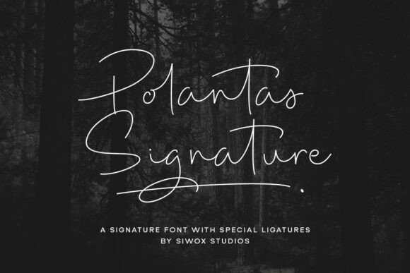 Polantas Signature: The Handwritten Font for Authentic Brands