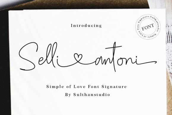Selli Antoni: A Handwritten Font for Memorable Brands