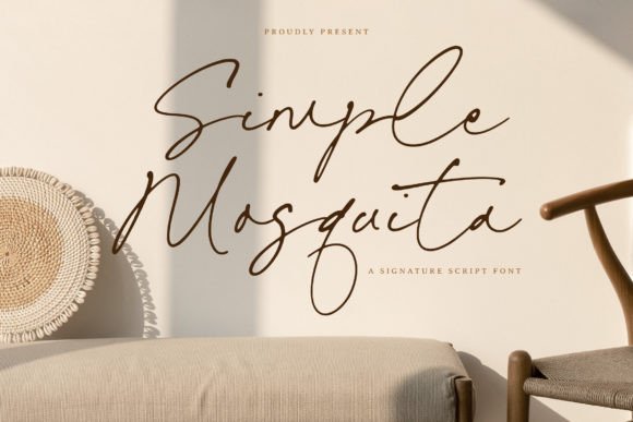 Simple Mosquita: A Refined Script Font for Elegant Branding