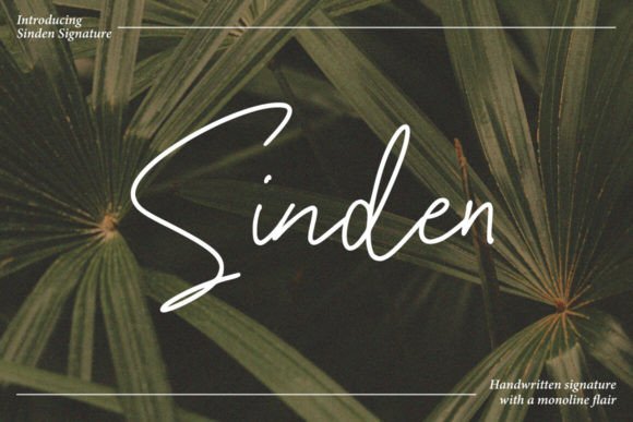 Sinden: The Handmade Script Font for Crafters