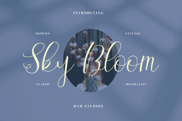 Sky Bloom Font: Elegant Script for Digital Marketing