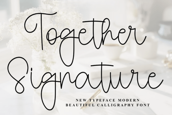 Together Signature Font Review: A Soft Touch for Brand Identity