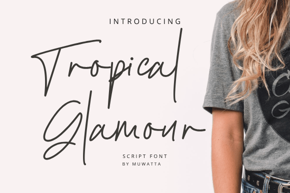Tropical Glamour Font: Elevate Your Handmade Brand